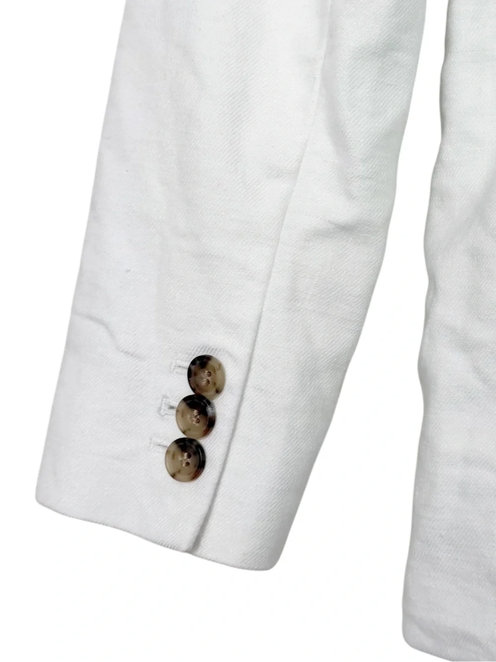 J. Crew Parke Stretch Linen Blend Blazer in White Size 2